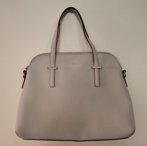 kate spade Handbags - Kate Spade Light Grey Satchel
